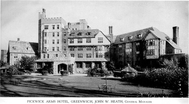 Pickwick Arms Hotel, Greenwich, John W. Heath, General Manager